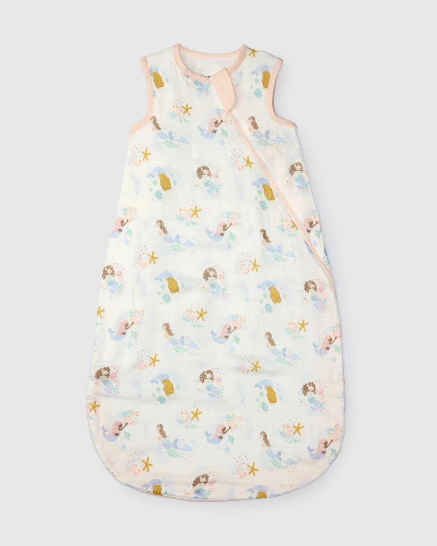 Muslin Lightweight Sleep Bag 0.5 TOG - Mermaids 1 Muslin Lightweight Sleep Bag 0.5 TOG - Mermaids