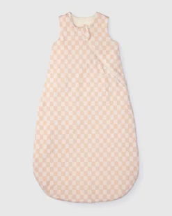 TENCEL™ Sleep Bag 1.0 TOG - Pink Checkerboard