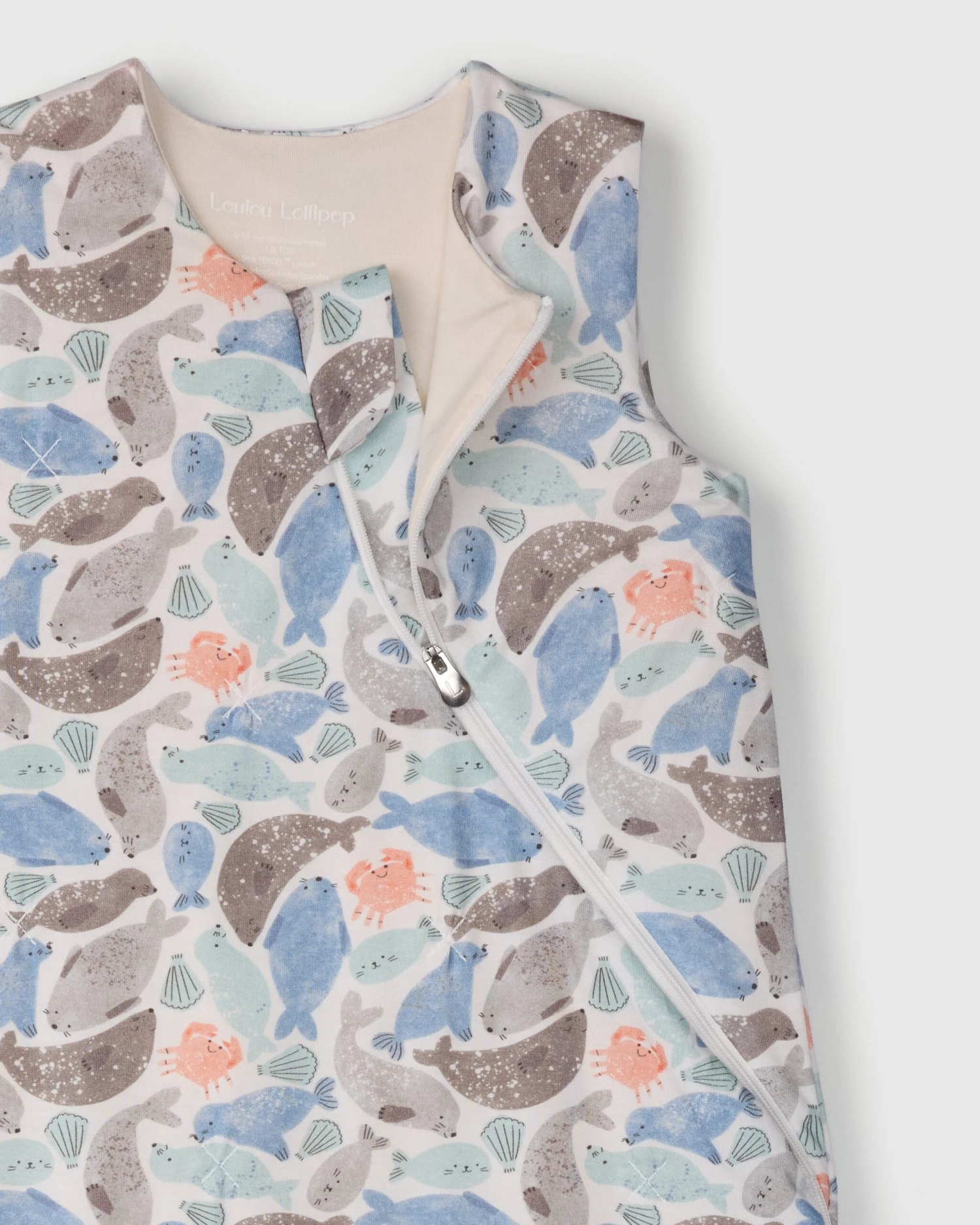 TENCEL™ Sleep Bag 1.0 TOG - Silly Seals 2 TENCEL™ Sleep Bag 1.0 TOG - Silly Seals - Image 2