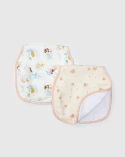 Burp Cloth Set - 2 Pack - Mermaids