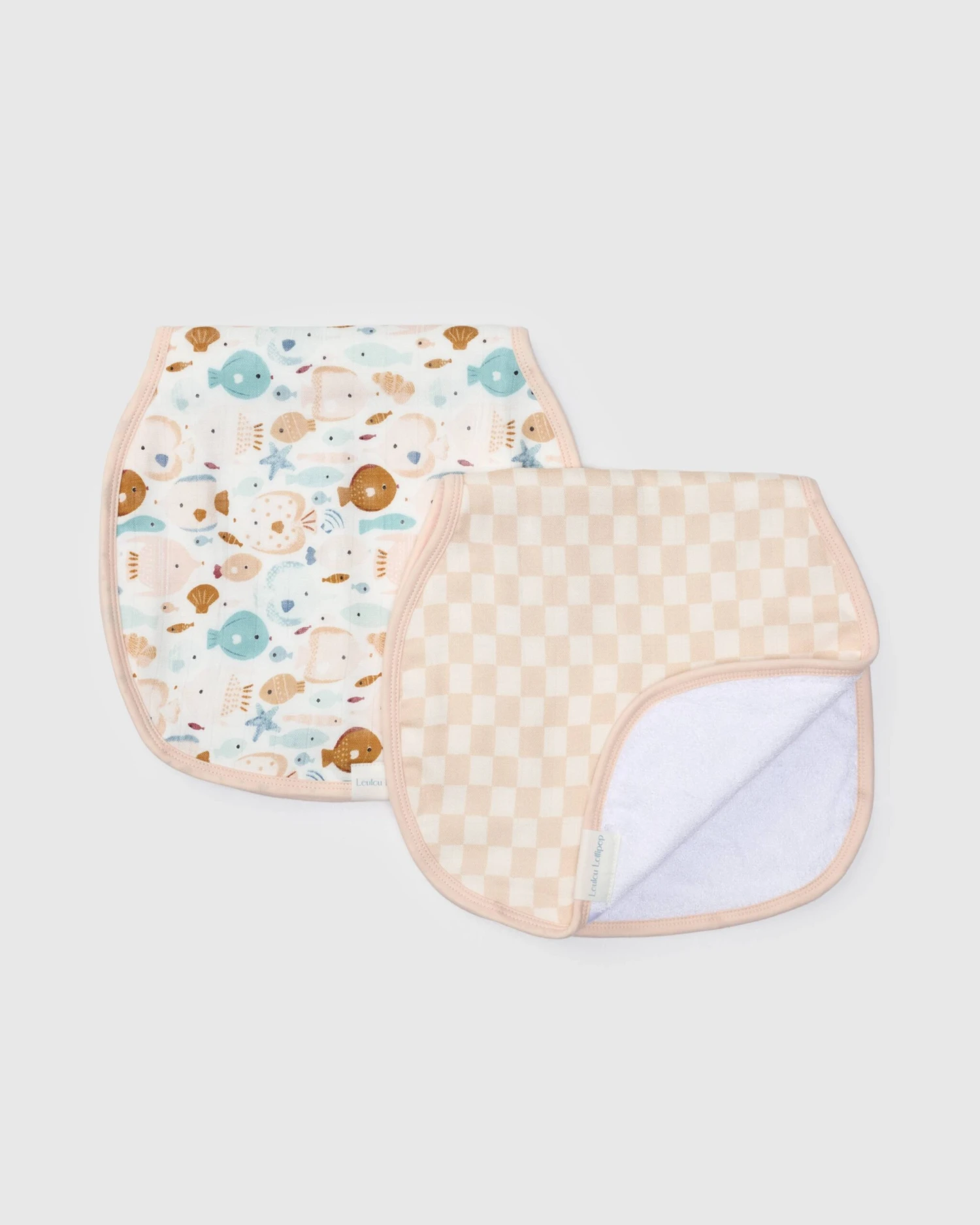 Burp Cloth Set - 2 Pack - Sun Kissed Shoal 1 Burp Cloth Set - 2 Pack - Sun Kissed Shoal