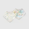 Bandana Bib Set - 2 Pack - Animal Puzzle