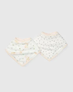 Bandana Bib Set - 2 Pack - Bunny Meadow