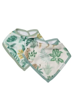 Bandana Bib Set - 2 Pack - Tropical Jungle