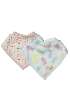 Bandana Bib Set - 2 Pack - Gummy Bears