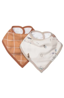 Bandana Bib Set - 2 Pack - Cozy Forest