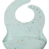 Silicone Bib Printed - Confetti Mint