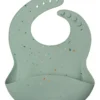 Silicone Bib Printed - Confetti Seafoam