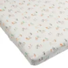 Muslin Fitted Crib Sheet - Ice Hockey