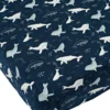 Muslin Fitted Crib Sheet - Whales