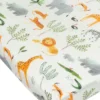 Muslin Fitted Crib Sheet - Safari Jungle