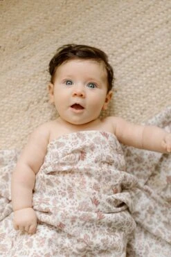 Muslin Swaddle - Hedgehog Forest
