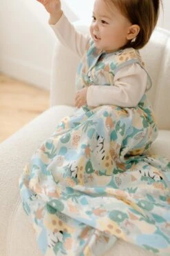 Muslin Lightweight Sleep Bag 0.5 TOG - Animal Puzzle