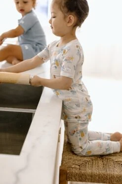 Short Sleeve Long Pants Pajama Set - Mermaids -Bandana Store Elza Photographie Loulou Lollipop Sept. 4th 2024 Web 11