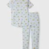 Short Sleeve Long Pants Pajama Set - Ocean Explorer
