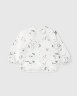 Long Sleeve Bib - Hedgehogs