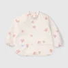Long Sleeve Bib - Pink Seashells