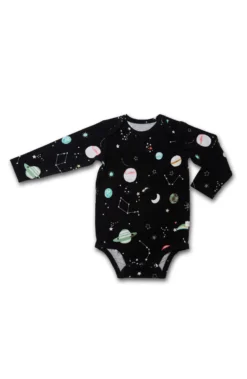Long Sleeve Bodysuit - Planets