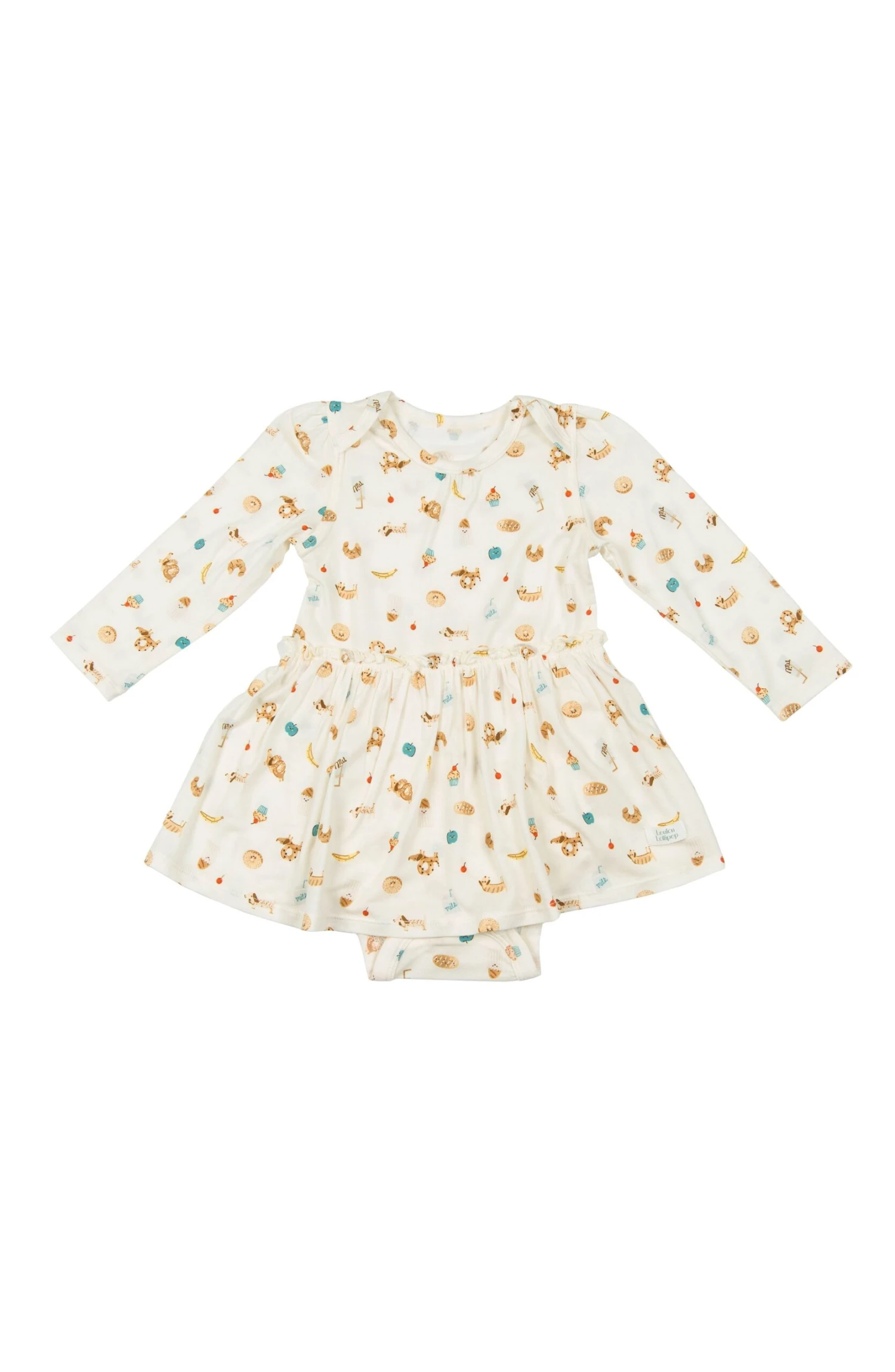 Long Sleeve Bodysuit Dress - French Breakfast 1 Long Sleeve Bodysuit Dress - French Breakfast