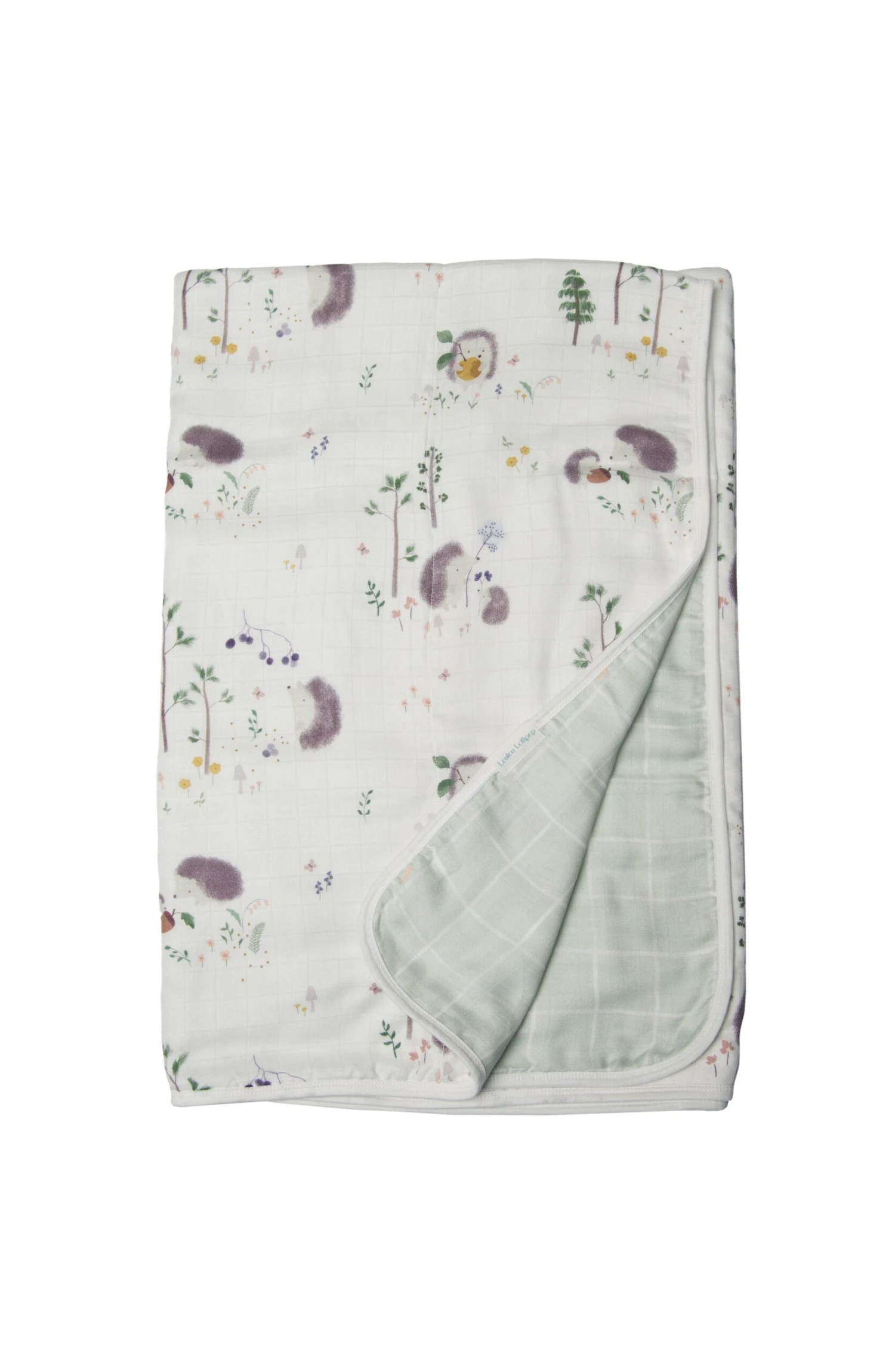 Muslin Quilt - Hedgehogs 1 Muslin Quilt - Hedgehogs