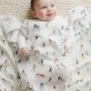 Muslin Swaddle - Football