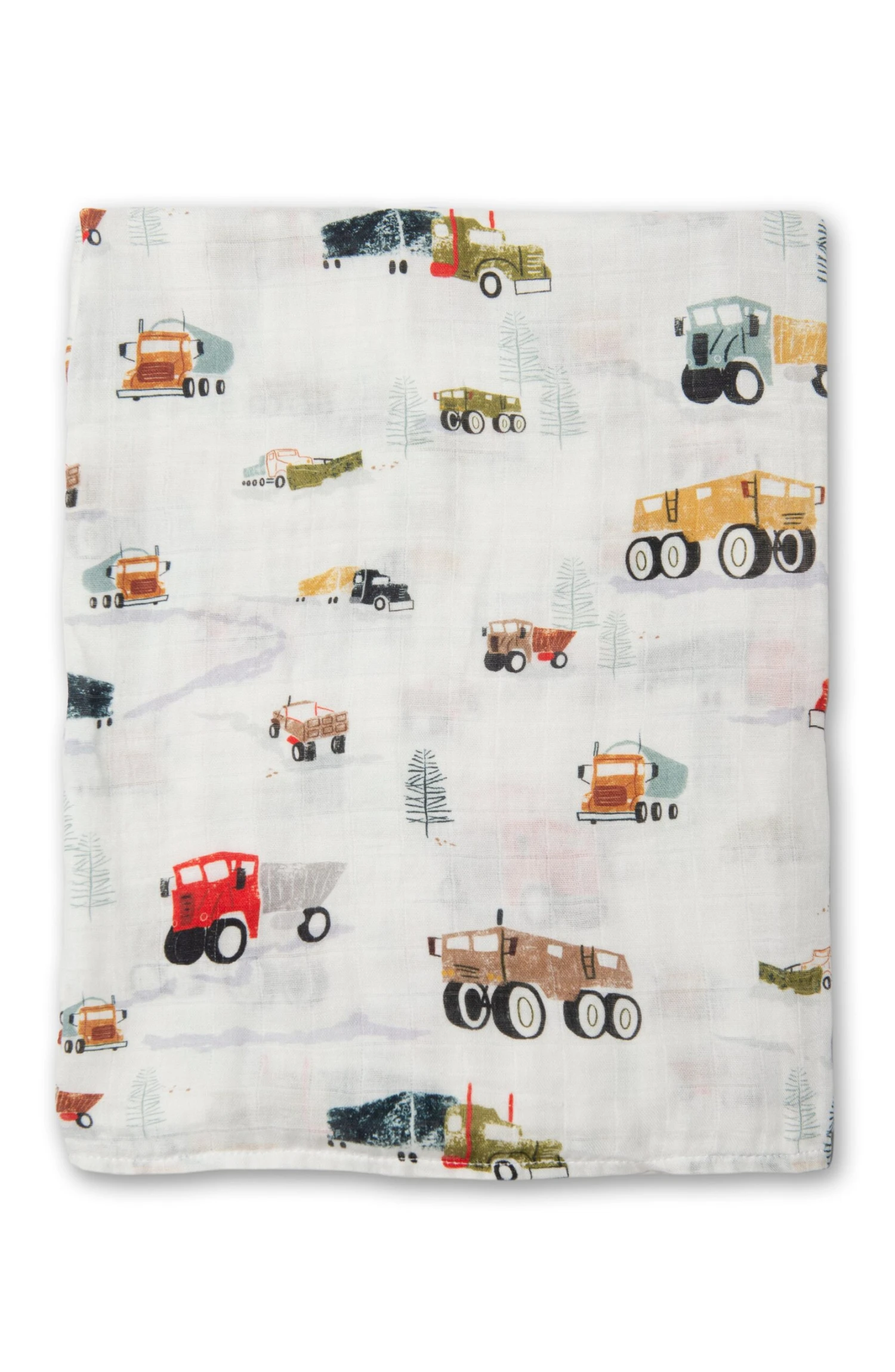 Muslin Swaddle - Happy Trucks 1 Muslin Swaddle - Happy Trucks