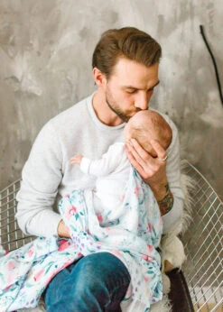 Muslin Swaddle - Bluebell