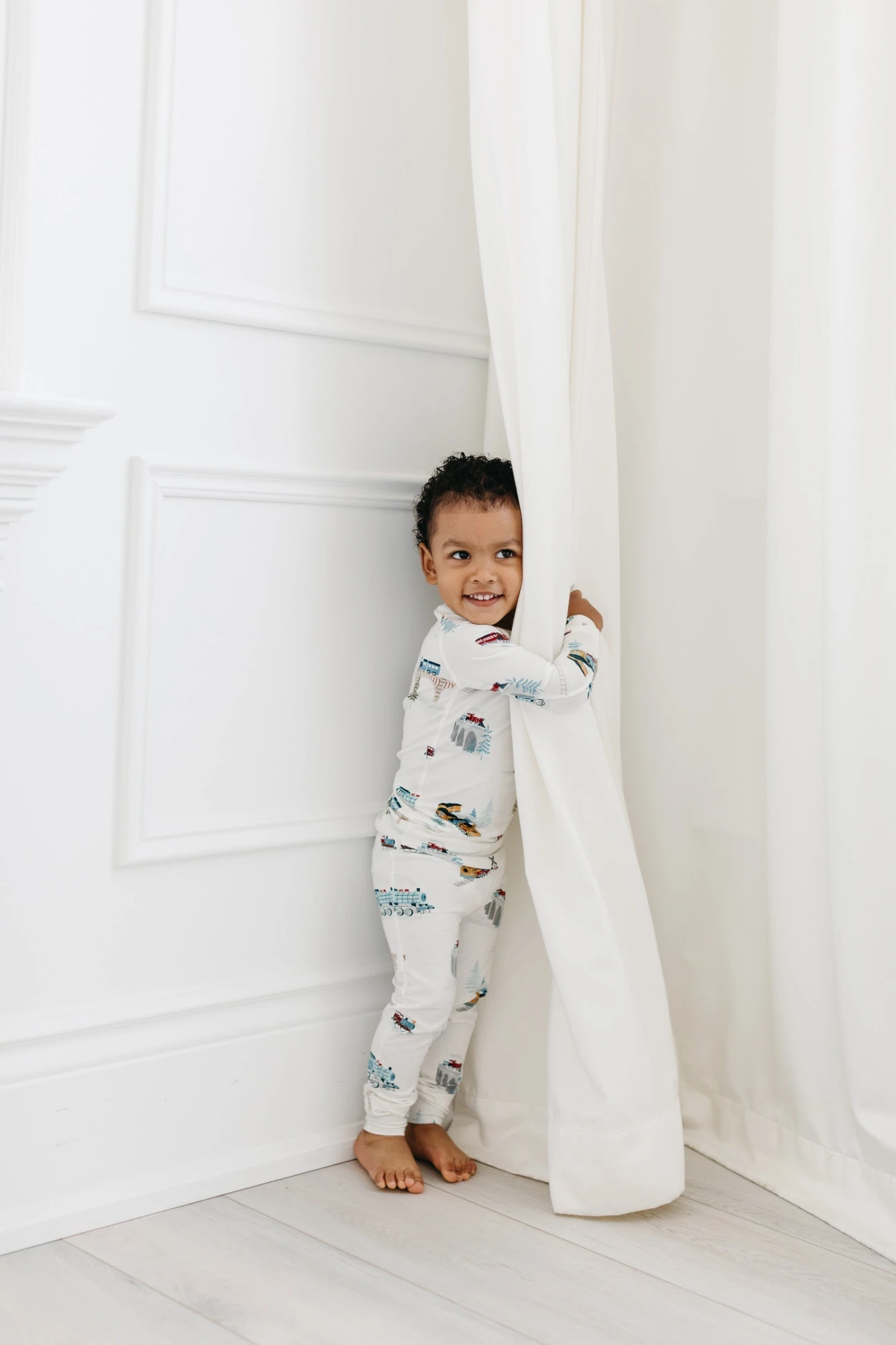 Long Sleeve Pajama Set - All Aboard 3 Long Sleeve Pajama Set - All Aboard - Image 3