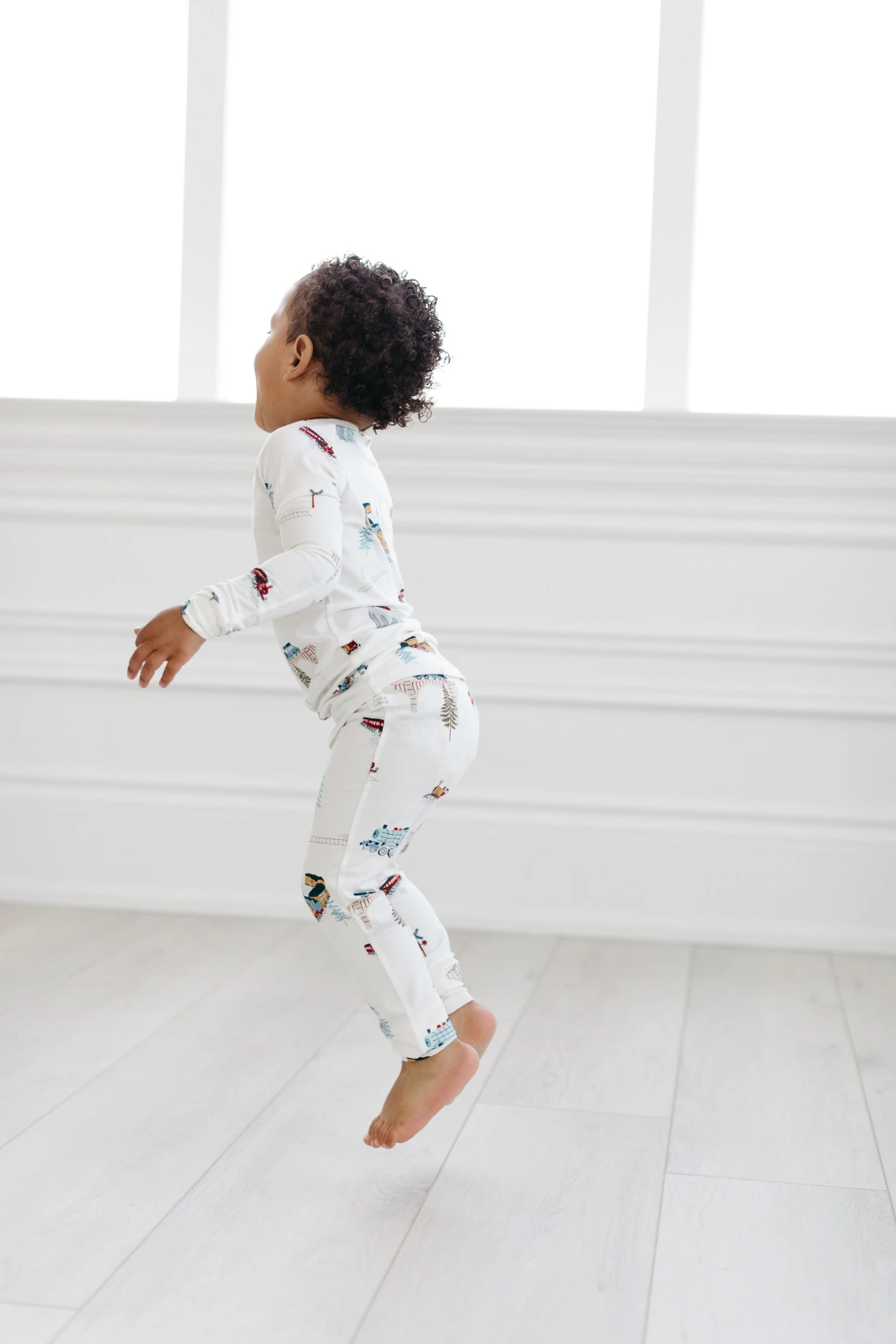 Long Sleeve Pajama Set - All Aboard 5 Long Sleeve Pajama Set - All Aboard - Image 5