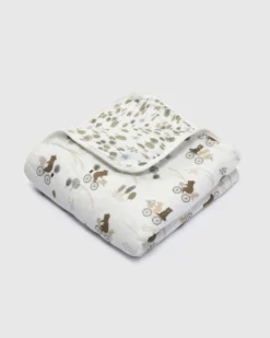 Muslin Quilt - Bears On Bikes -Bandana Store QTBOB 02 scaled
