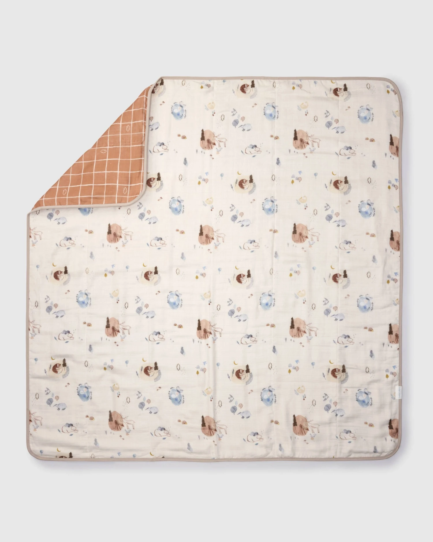 Muslin Quilt - Cozy Forest 1 Muslin Quilt - Cozy Forest