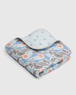 Muslin Quilt - Silly Seals -Bandana Store QTSEL MuslinQuilt Seals 3