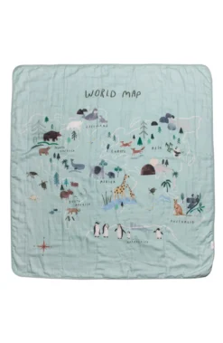 Muslin Quilt - World Map