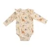Long Sleeve Ruffle Bodysuit - Baby Dinomite