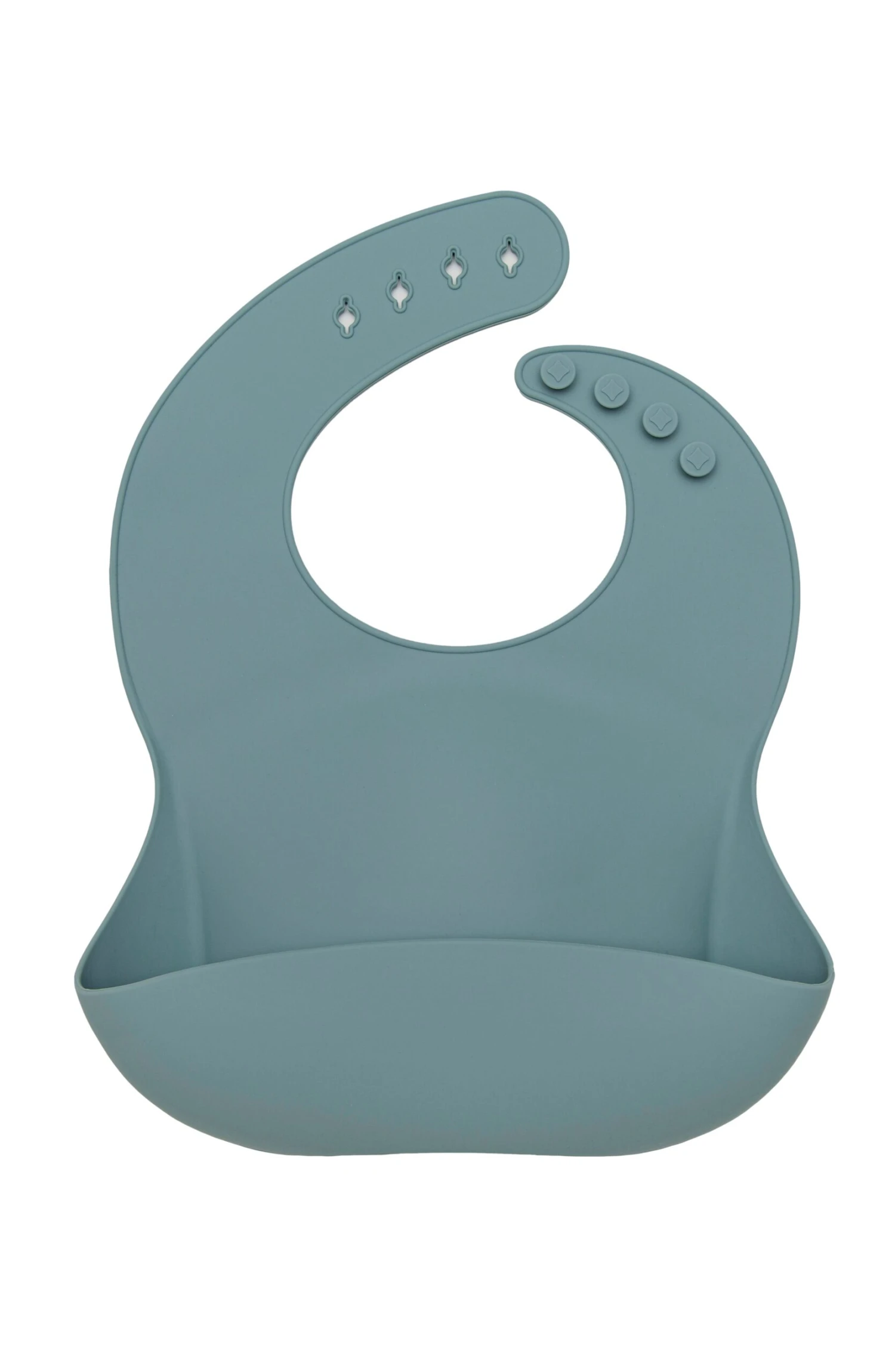 Silicone Bib - Slate 1 Silicone Bib - Slate