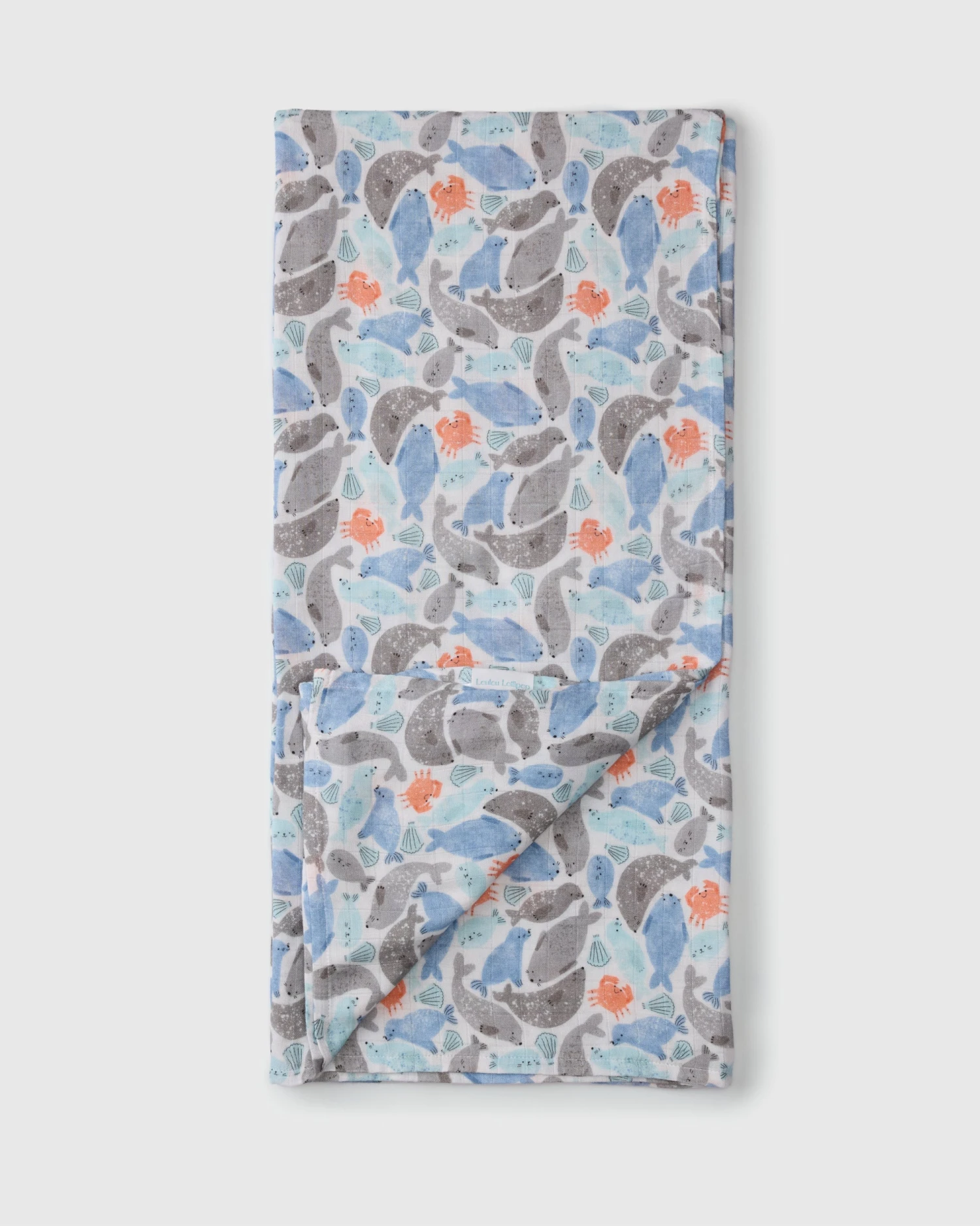 Muslin Swaddle - Silly Seals 1 Muslin Swaddle - Silly Seals