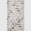 Muslin Swaddle - Smiley Sharks
