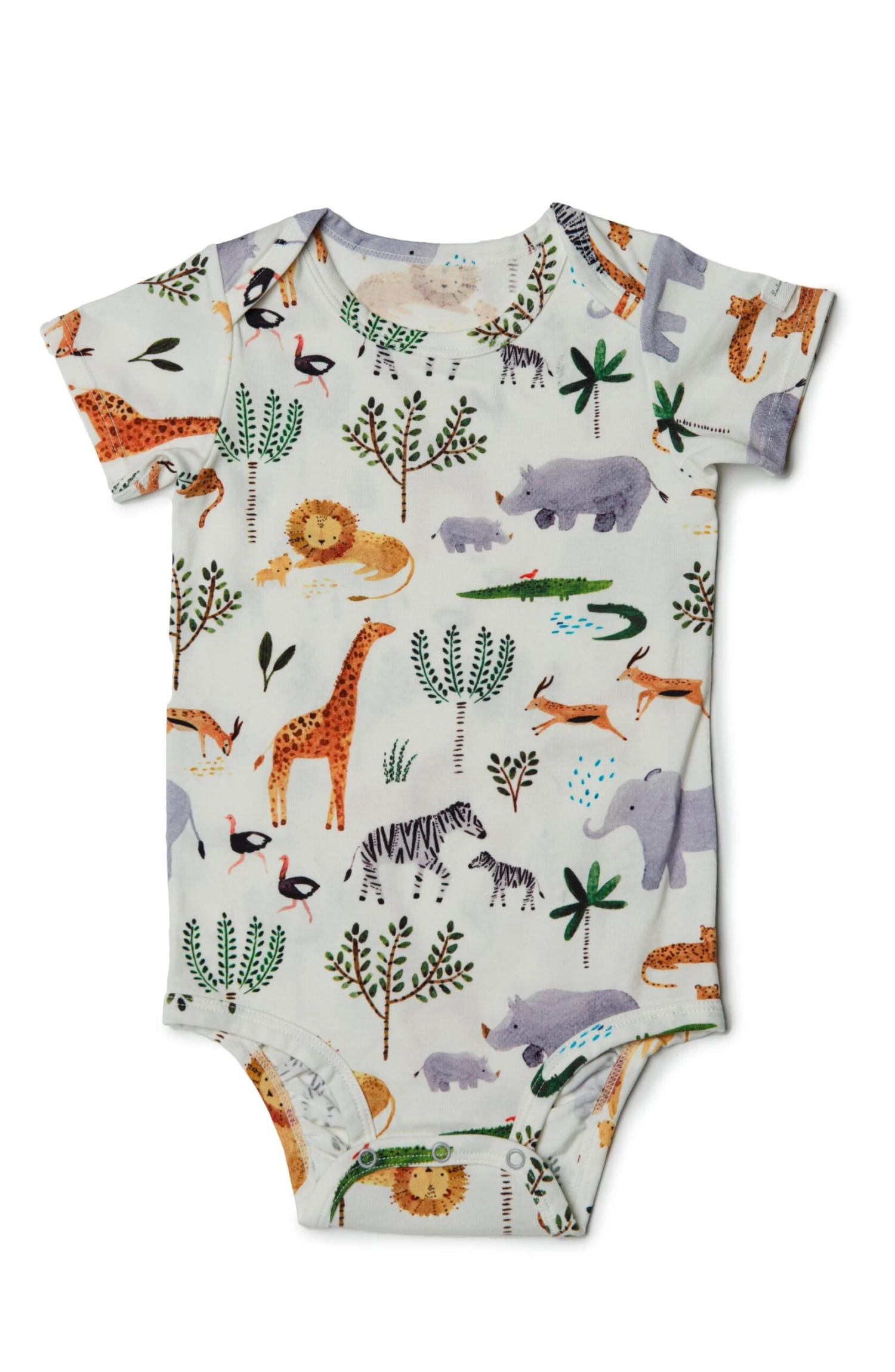 Short Sleeve Bodysuit - Safari Jungle 1 Short Sleeve Bodysuit - Safari Jungle