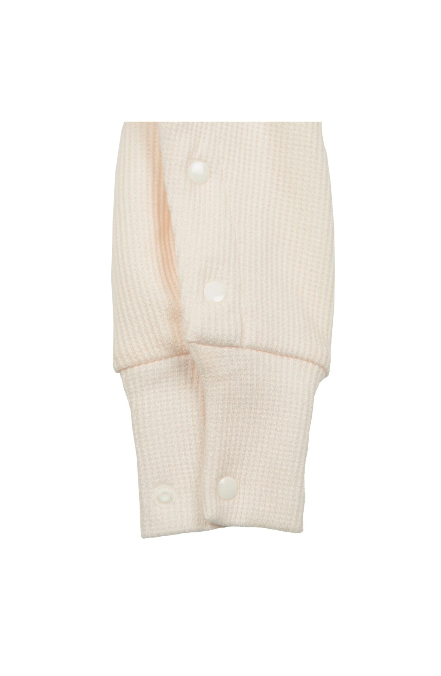 Waffle Sleepsuit 1.0 TOG - Coconut Milk 2 Waffle Sleepsuit 1.0 TOG - Coconut Milk - Image 2