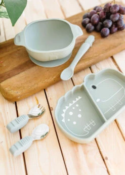 Snack Plate - Aly Alligator -Bandana Store Tableware white 4