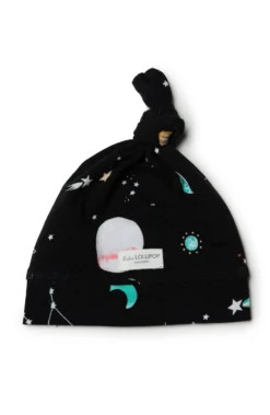 Top Knot Beanie - Planets