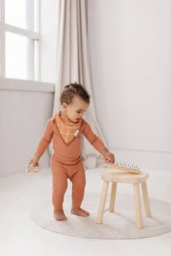 Waffle Long Sleeve Bodysuit - Sienna -Bandana Store WaffleBodysuit Sienna 1