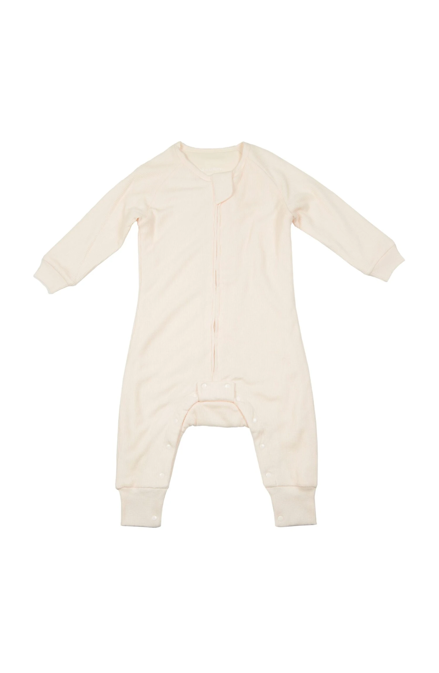 Waffle Sleepsuit 1.0 TOG - Coconut Milk 1 Waffle Sleepsuit 1.0 TOG - Coconut Milk