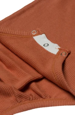 Waffle Long Sleeve Bodysuit - Sienna -Bandana Store Waffle Bodysuit Sienna 2 scaled