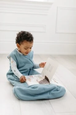 TENCEL™ Waffle Sleep Bag 1.0 TOG - Smoke Blue -Bandana Store Waffle Sleep Bag 1.0 Tog Smoke Blue 2 142ccde6 c885 4eb7 87a3 43dfccfc0afb