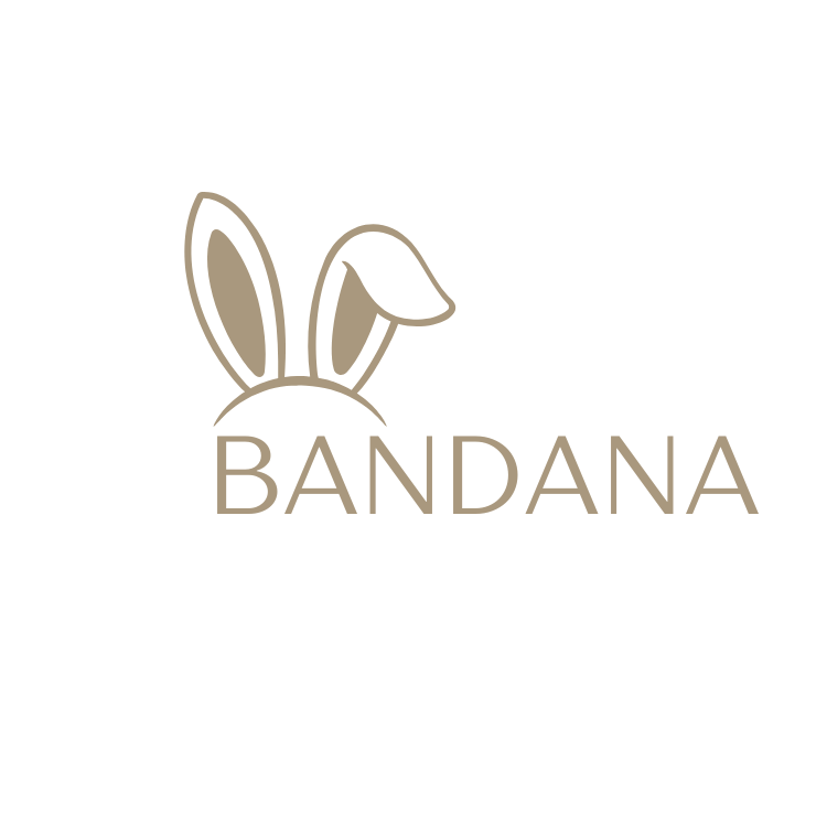 Bandana Store -Bandana Store Peach and Brown Cute Illustrated Baby Kids Retail Shop Logo 2 2
